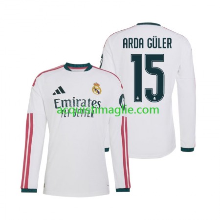 Divisa di Calcio Real Madrid Arda Guler 15 Prima 2026/2027 Manica Lunga